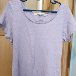 H & M GIRL'S LILAC TEE